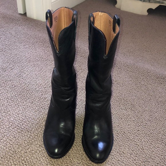 KORS MICHAEL KORS LEATHER WESTERN COWBOY BOOTS - Picture 4 of 9